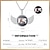 baratos Para mulheres-Presente de Casamento Personalizado para Casal - Colar com Foto – Pingente de Asa Prateada em Cobre Melhor Ideia de Presente para Amantes e Casais