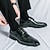 voordelige Formeel-Herenschoenen van bruin imitatieleer met krokodillenmotief en brogue-details – elegante nette schoenen voor formele gelegenheden en kantoorkleding