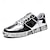 billige Afslappet-mænds guldmetallic sneakers med trykt sål - stilfulde fritidssko til fester, streetwear og dans