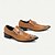 billige Elementære Sko-Slip-on sko i brunt slangemønster til mænd med metaltåkappe og løvepynt - western-stil i premium okseskind til formelle begivenheder og fester