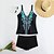 abordables One Pieces &amp; Tankinis-Mujer Tankini Traje de baño de dos piezas Escote en V Bañadores Bañadores Negro Morado Transpirable Secado rápido Ligero Sin Mangas - Natación Surf Playa Verano Primavera Talla Grande