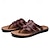 billiga Semester Sandaler-casual flip-flop sandaler i konstläder för män – bekväma stringtrosor med axelbandsdesign för sommarstrandkläder och dagligt bruk