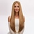 ieftine Peruci de petrecere-Peruci Sintetice Yaki Straight Cu breton Realizat la mașină Perucă 30 inch Auriu Deschis Păr Sintetic Pentru femei Clasic Ușor de transportat Adorabil Blond