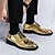 billige Brogue sko-brogue-sko i guldlak i imiteret læder til mænd - klassisk snøredesign med vingespidser til formelle begivenheder, fester og bryllupper
