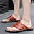 billiga Semester Sandaler-casual flip-flop sandaler i konstläder för män – bekväma stringtrosor med axelbandsdesign för sommarstrandkläder och dagligt bruk