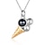 cheap For Women-Personalized Photo Projection Necklace Custom Best Gift for Mom – Custom Wedding Gift for Couple, Ice Cream Pendant with Projection Stone, Perfect Wedding Gift