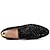 abordables Semi-formel-mocassins en velours noir pour hommes avec détails cloutés – chaussures à enfiler élégantes pour les occasions formelles et en soirée