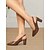 levne Block Heels-dámské černé lodičky na podpatku se slingbackem s vyraženým vzorem Croc – elegantní a pohodlné boty pro kancelářské nošení i formální příležitosti