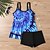 preiswerte Surfen Tankinis &amp; Bikinis-Damen Tankini Bikini, Zweiteiler Bademode Badeanzug Schwarz Weiß Atmungsaktiv Schnelltrocknend Leichtgewichtig Ärmellos - Schwimmen Surfen Strand Sommer Frühling Übergröße