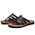 billiga Semester Sandaler-casual flip-flop sandaler i konstläder för män – bekväma stringtrosor med axelbandsdesign för sommarstrandkläder och dagligt bruk