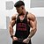 abordables Camisetas sin mangas de gimnasio-Hombre Camiseta sin mangas Camisetas Interiores Camiseta deportiva Camisa sin mangas Sin Mangas Escote en U Verano Plano Moda Design Músculo Cuello redondo Exterior Noche Gimnasia Negro Blanco Rojo