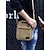 tanie Torby męskie-męska płócienna torba typu crossbody – wielokieszeniowa, vintage'owa, z regulowanym paskiem, idealna do podróży, pracy lub codziennego użytku, kolor czarny khaki, kawa