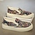 billige Slip-on casual sko-Slip-on sneakers i canvas i sydvestlig mønster – komfortable, stilfulde fritidssko til hverdagsbrug