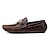 billige Hyttesko til mænd-mænds krokodillemønster loafers i imiteret læder – luksus slip-on dress sko med metal løve dekoration til formelle og afslappede lejligheder
