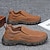 economico Scarpe Casual Slip-On-scarpe da uomo in pelle scamosciata slip-on outdoor – design traspirante e leggero con suola antiscivolo per escursionismo, viaggi e abbigliamento casual