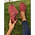 billige Casual sandaler-kvinders peep-toe wedge muldyr med spændestropper og besat accenter – komfortable slip-on sandaler til fritidstøj og sommerudflugter