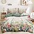 preiswerte 100% Baumwolle-3-teiliges Bettbezug-Set mit Blumenmuster, 100 % Baumwolle, kurzer Flaum für den Sommer, weich, hautfreundlich, bequem, leicht, Queen-Size-King-Size