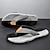 billige Uformelle sandaler-mænds afslappede flip flops - slidstærk tekstureret sål med flettede stropper til strand, pool og hverdags sommertøj