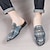 cheap Men's Clogs &amp; Mules-Men's Plaid Slip-On Loafers – Lightweight Casual Mules with Metal Bit Detail for Business, Office and Smart-Casual Occasions