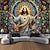 abordables Tapisserie Religieuse-Tapisserie suspendue Jésus Croix Art mural Grande tapisserie Décor mural Photographie Arrière-plan Couverture Rideau Décoration maison Chambre Salon