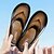 billiga Kjol sandaler-svarta flip flops för män med bekväm fotbädd, avslappnad slip-on design för dagligt slitage och avkopplande