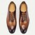 abordables Chaussures de Costume Classiques-chaussures oxford en cuir de vachette de qualité supérieure pour hommes – modèle à lacets formel marron dégradé pour les affaires, les mariages et les occasions spéciales