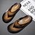 billiga Kjol sandaler-svarta flip flops för män med bekväm fotbädd, avslappnad slip-on design för dagligt slitage och avkopplande