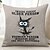 billige "Quotes&amp;Saying Style"-Morsom Katt Dekorativ Toss Puter Deksel 1PC Myk Firkantet Sofapute Puteinnlegg Soverom Stue Sofa Stol