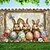 abordables Tapisseries de vacances-Tapisserie suspendue Œufs Lapin Art mural Grande tapisserie Décor mural Photographie Arrière-plan Couverture Rideau Décoration maison Chambre Salon
