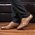 ieftine Formal-Bărbați Oxfords Model de crocodil PU piele Respirabil Comfortabil Anti-Alunecare Dantelat Maro Deschis Negru Toamnă Iarnă