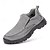 economico Scarpe Casual Slip-On-scarpe da uomo in pelle scamosciata slip-on outdoor – design traspirante e leggero con suola antiscivolo per escursionismo, viaggi e abbigliamento casual