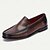abordables Mocassins en cuir de qualité supérieure-Mocassins en cuir de vachette perforé de qualité supérieure pour hommes - chaussures à enfiler respirantes pour les affaires et les loisirs