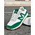 economico Sneakers da donna-sneakers da donna retrò verdi con lacci e dettagli in finta pelle scamosciata – scarpe casual leggere per l&#039;uso quotidiano e le attività all&#039;aperto
