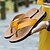 billige Kjole sandaler-brune flip flops i imitert skinn for menn - uformelle sommersandaler med åpen tå og komfortabel såle for strand- og hverdagsbruk