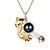 economico Per le donne-Collana con Proiezione Foto Personalizzata - Miglior Regalo per la Mamma Regalo di Nozze per Innamorati Catena in Rame con Pendente a Forma di Gatto