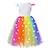 economico Abiti Unicorno-Bambino Da ragazza Vestito da festa Arcobaleno Unicorno Senza maniche Prestazioni Compleanno Retato Bellissimo Dolce Poliestere Al ginocchio Vestito da festa Abito linea A Abito in tulle Estate 4-12