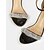 voordelige Cocktail-Zwarte lakleren sandalen met hoge hak en strass-versieringen - avond- en trouwschoenen voor dames
