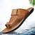 voordelige Buitensandalen-Geometrisch reliëf sandalen met open neus voor heren – verstelbaar bandontwerp voor casual strand- en zomerkleding