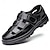 abordables Sandales décontractées-sandales en similicuir marron pour hommes – conception découpée durable avec sangle réglable, chaussures décontractées confortables pour l&#039;été et les activités de plein air