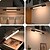 abordables Éclairage d&#039;armoire-Lampe de placard multifonction avec détecteur de mouvement – Lampe de nuit rechargeable par USB à intensité variable tricolore avec support magnétique pour l&#039;éclairage de la cuisine, du bureau et de