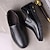 economico Scarpe Casual Slip-On-mocassini slip-on marroni da uomo con tomaia in similpelle testurizzata e suola antiscivolo - comode scarpe casual per il lavoro e l'uso quotidiano