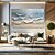 abordables Peintures natures mortes-peinture à l'huile originale de l'océan blanc art des vagues peinture abstraite de plage art mural blanc peinture de texture 3D marron art mural de plage marron décor de chambre pastel moderne