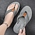 billige Uformelle sandaler-mænds afslappede flip flops - slidstærk tekstureret sål med flettede stropper til strand, pool og hverdags sommertøj