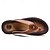 cheap Dress Sandals-Men&#039;s Vintage Brown Faux Leather Flip Flops - Handmade Open-Toe Summer Sandals with Non-Slip Sole for Beach, Travel and Casual Wear