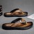 billiga Kjol sandaler-svarta flip flops för män med bekväm fotbädd, avslappnad slip-on design för dagligt slitage och avkopplande