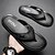 billiga Kjol sandaler-svarta flip flops för män med bekväm fotbädd, avslappnad slip-on design för dagligt slitage och avkopplande
