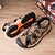 abordables sandalias de exterior-Sandalias de exterior con punta cerrada para hombre: diseño duradero de gamuza y malla con correas ajustables, suela antideslizante, perfectas para caminatas y aventuras de verano.