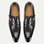 baratos Sapatos Sociais Clássicos-sapatos masculinos de couro preto com padrão de crocodilo e tira de monge – couro de vaca premium, estilo formal para negócios e ocasiões especiais