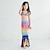economico Costume da bagno a sirena-Bambino Da ragazza Costume da bagno da sirena Costume da bagno Per eventi Spiaggia Bilance Festività Tropicale Costumi da bagno 4 anni + Estate Rosa Blu Reale