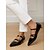 abordables tacones kitten-Zapatos de tacón de aguja con punta puntiaguda y hebilla de doble tira para mujer en charol negro: zapatos elegantes para la oficina y eventos formales